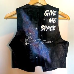 vintage leather - custom painted